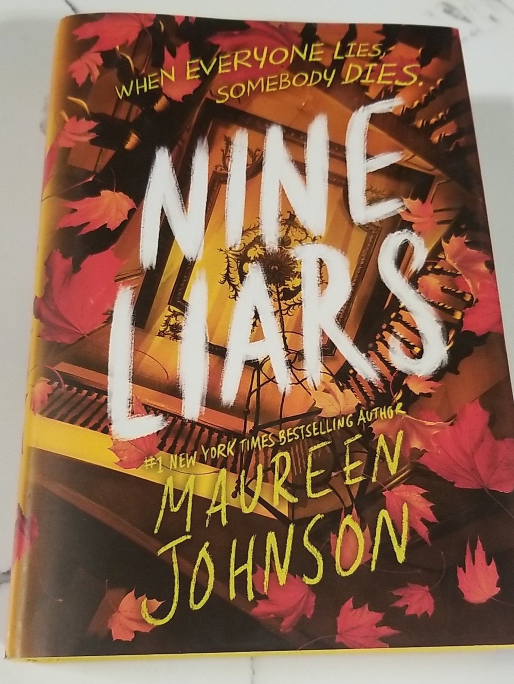 Nine Liars By Maureen Johnson  Hardcover book With Dust Cover